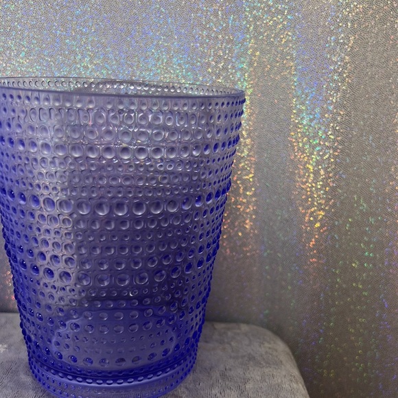 3 cups purple dotted plastic stackable gorgeous luxury summer beach boho luxe - Picture 5 of 7